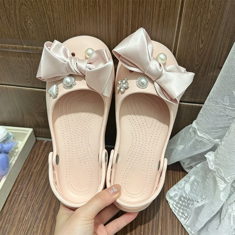 Pink Satin Bowknot Cute Ballet - Summer Clothing Korea avis et prix
