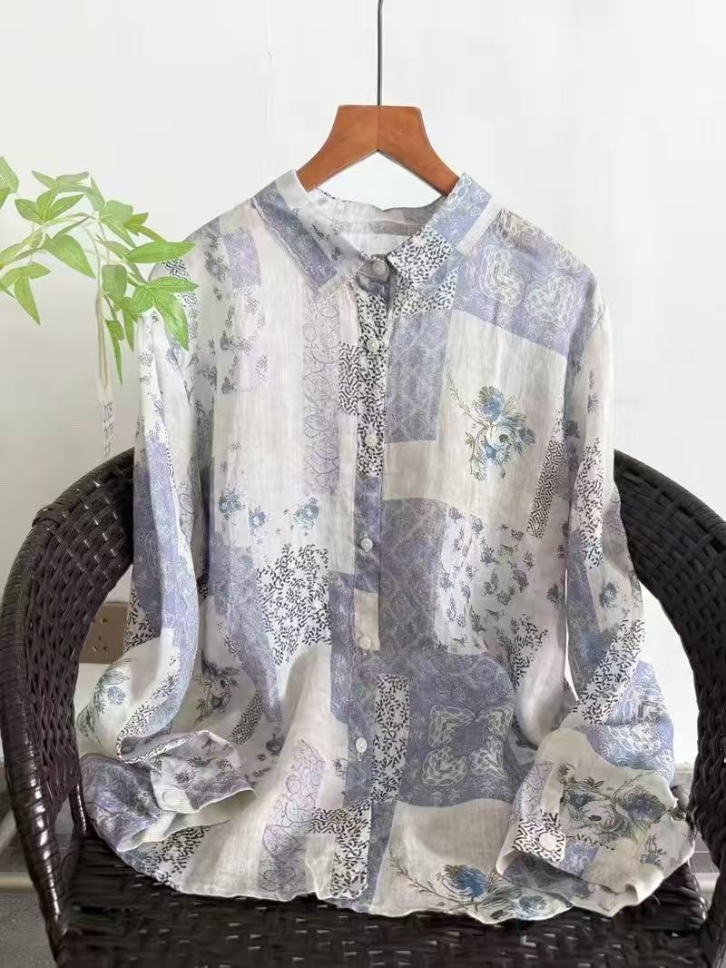 100% Ramie linen shirts and bl - Summer Clothing Japan avis et prix