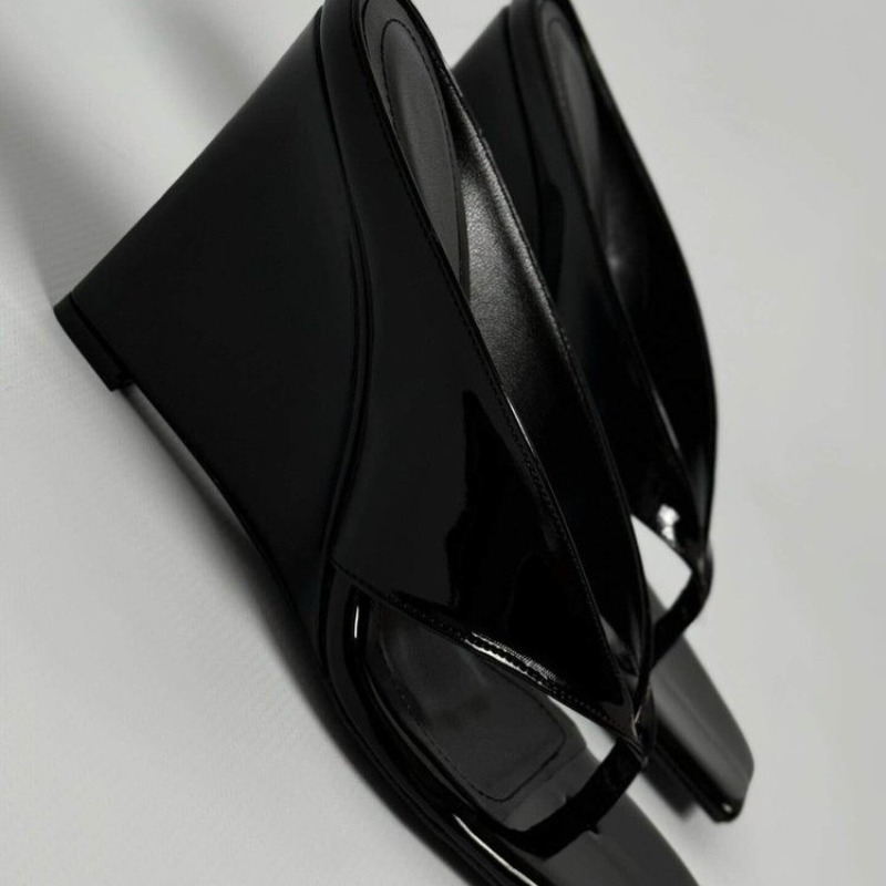 Square-toe V-strap high heels  - Summer Clothing Korea avis et prix