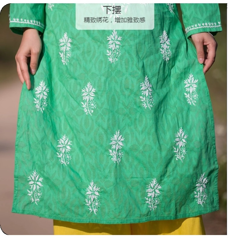 Women's Embroidered Kurti Indi - Summer Clothing Pakistan avis et prix