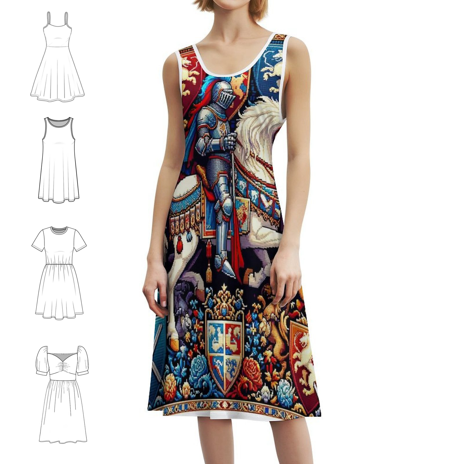 Seamless Pattern Knight Kingdo - Summer Knights Clothing avis et prix