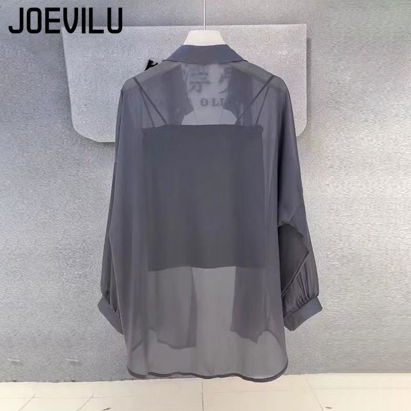 Sheer Chiffon Shirt Women's Ca - Summer Clothing Japan avis et prix