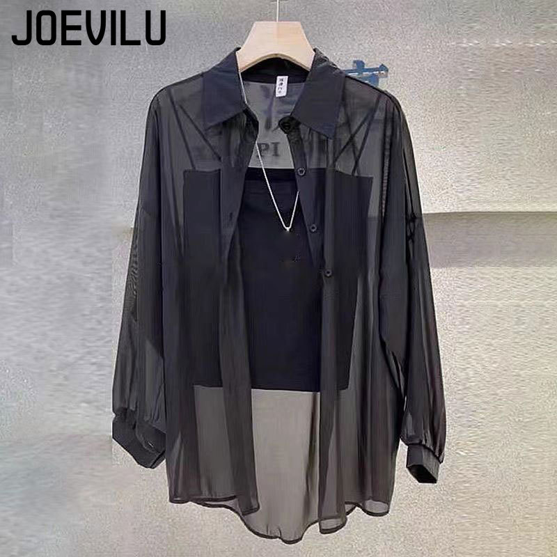 Sheer Chiffon Shirt Women's Ca - Summer Clothing Japan avis et prix