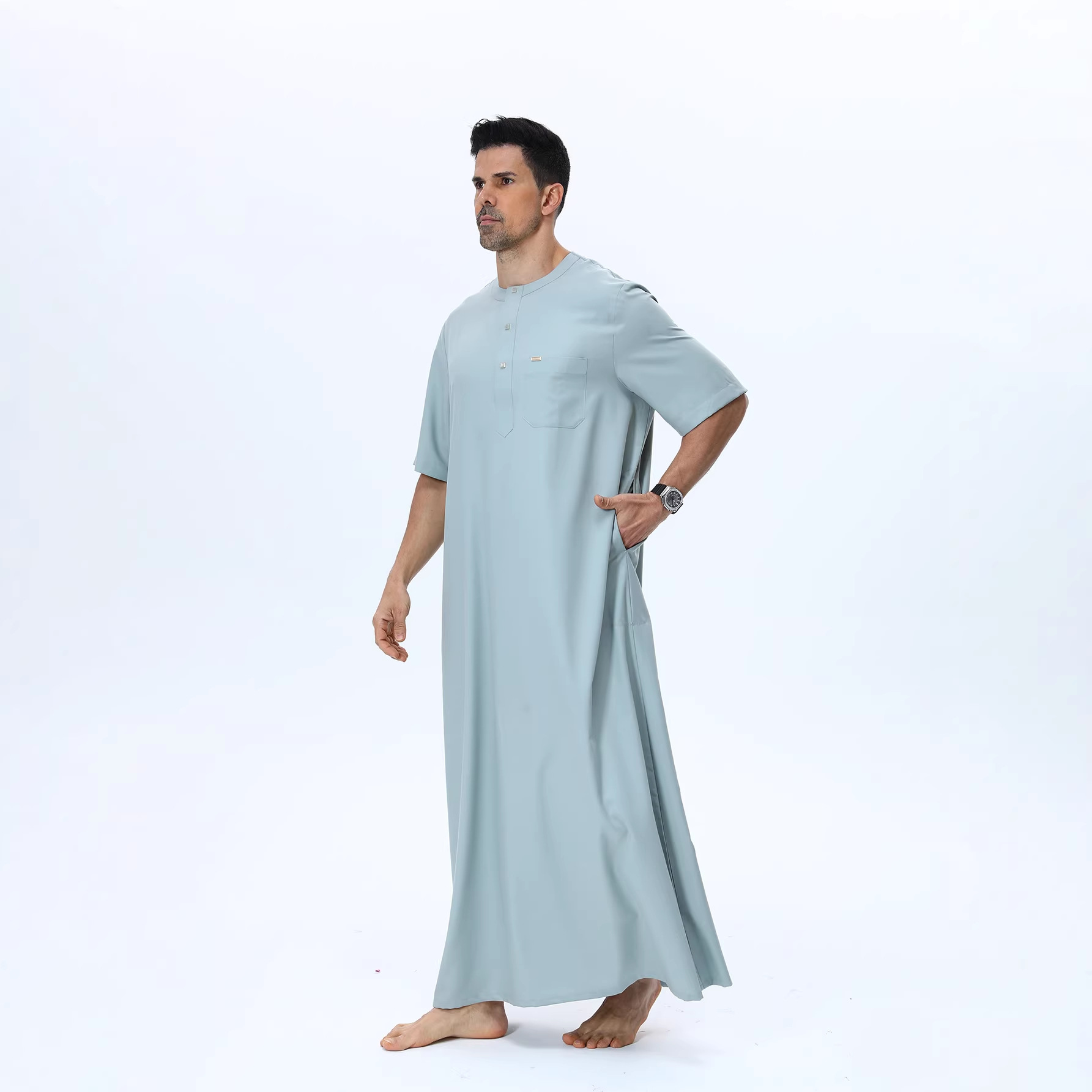 Muslim Men Abaya Kaftan Pakist - Summer Clothing Pakistan avis et prix