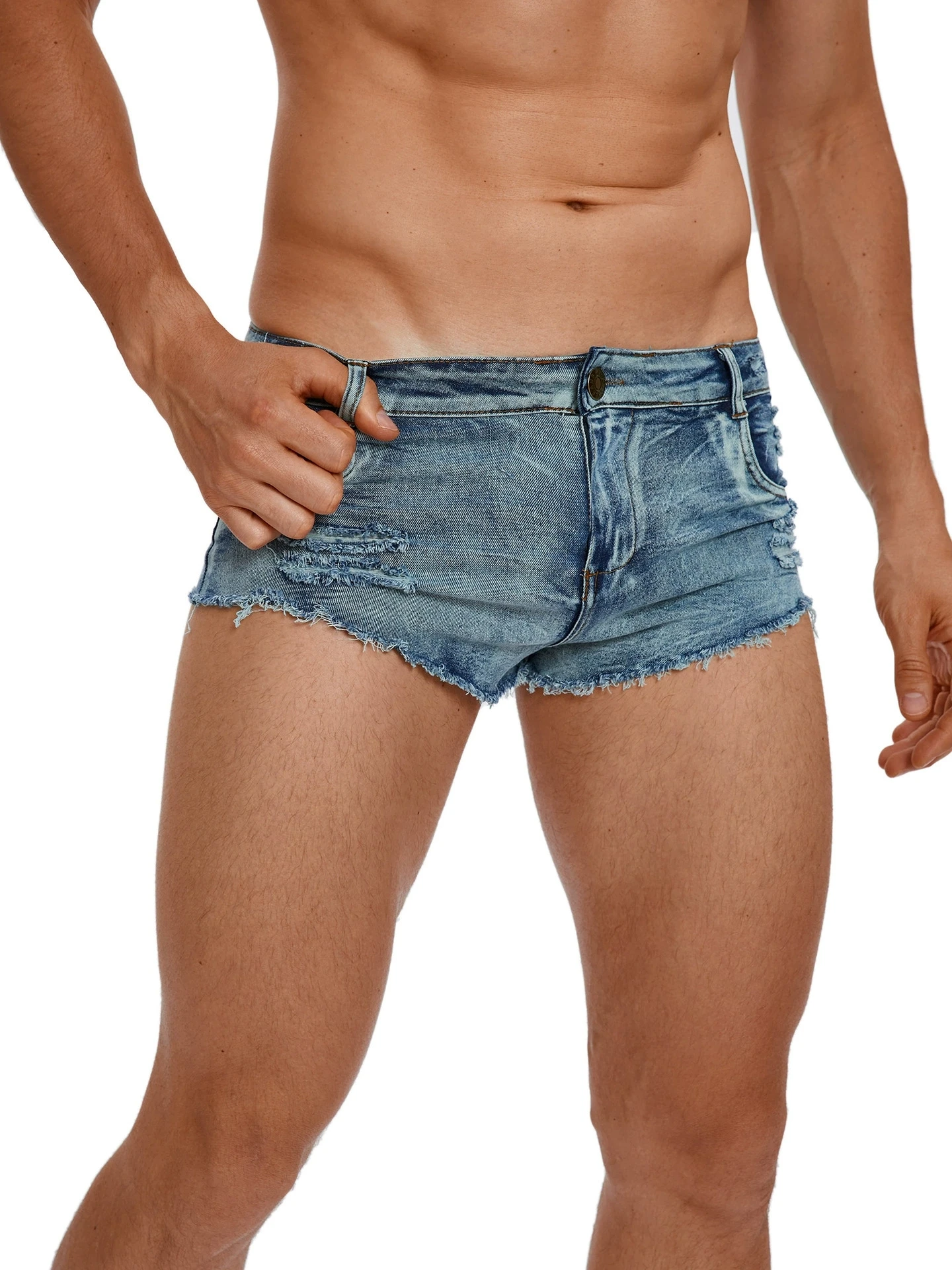 Men's Low Waist Jeans Shorts F - Summer Clothing Vintage avis et prix