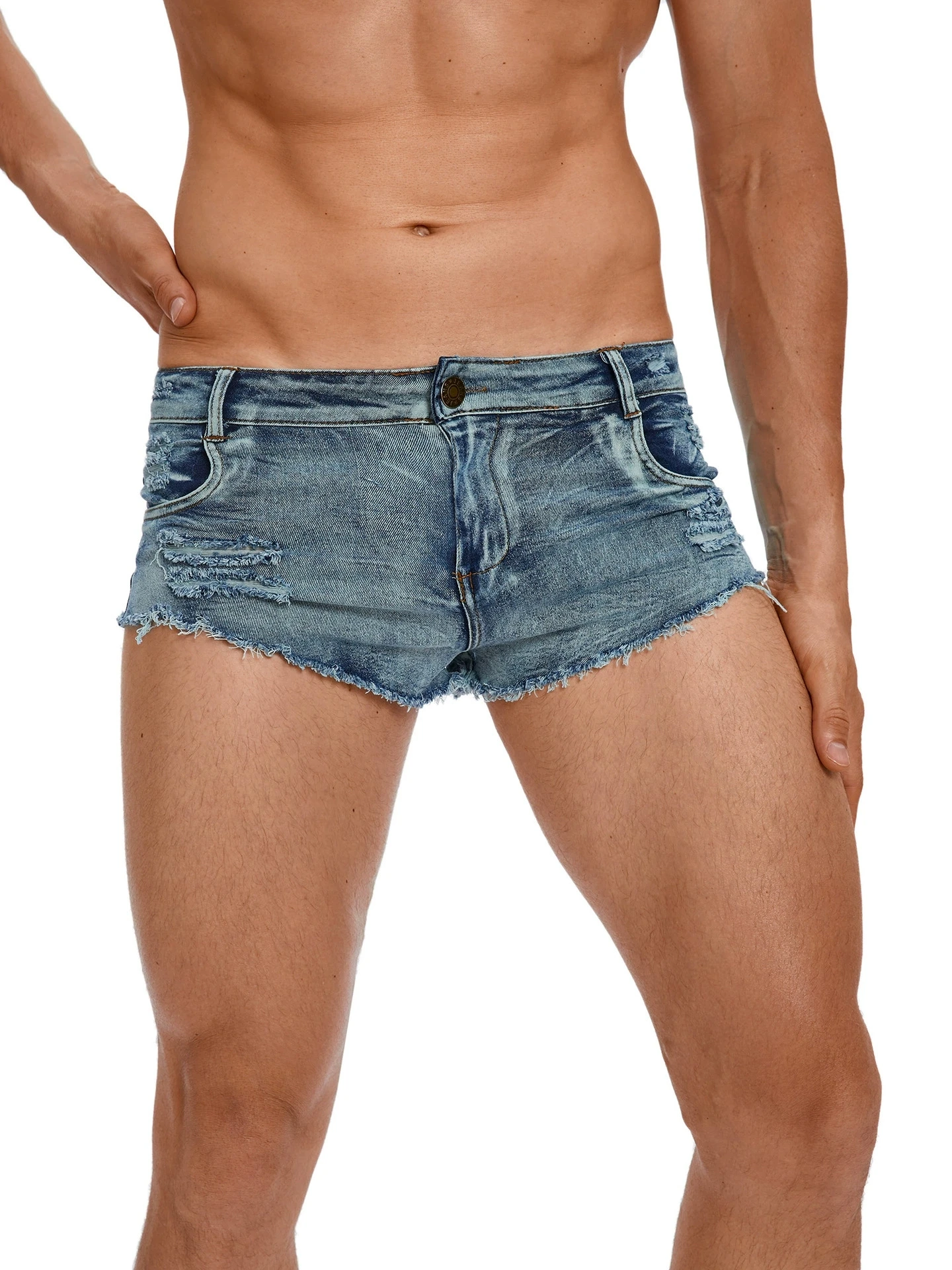 Men's Low Waist Jeans Shorts F - Summer Clothing Vintage avis et prix