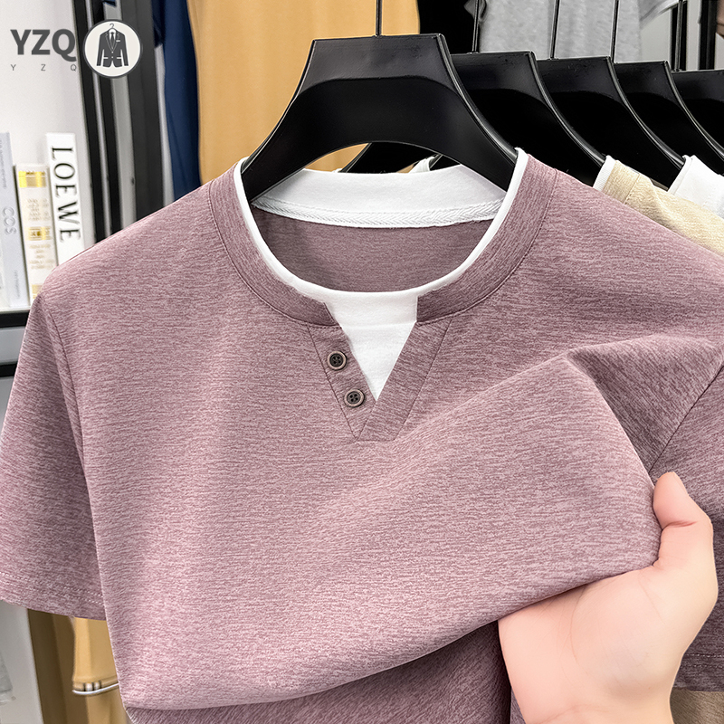Mens Short Sleeve T Shirt Henl - Summer Clothing For Young Men avis et prix