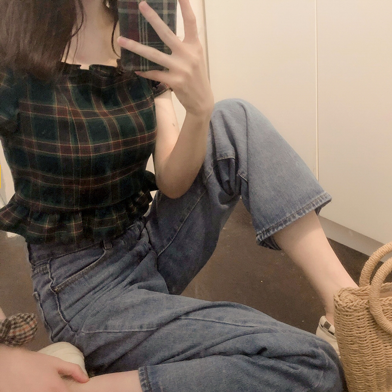 Shirts Women Plaid Retro Edibl - Summer Clothing Aesthetic avis et prix