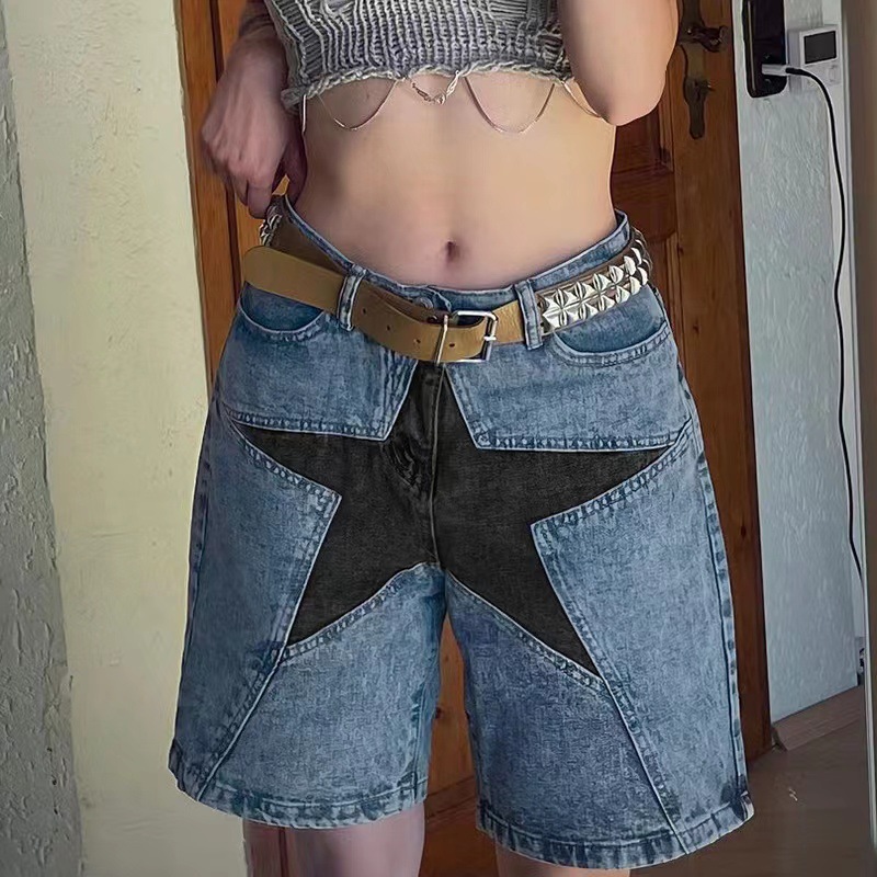 Stars Patchwork Women Short Je - Summer Clothing Vintage avis et prix