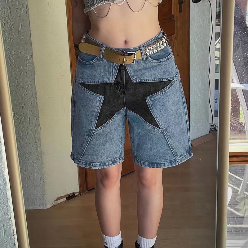 Stars Patchwork Women Short Je - Summer Clothing Vintage avis et prix
