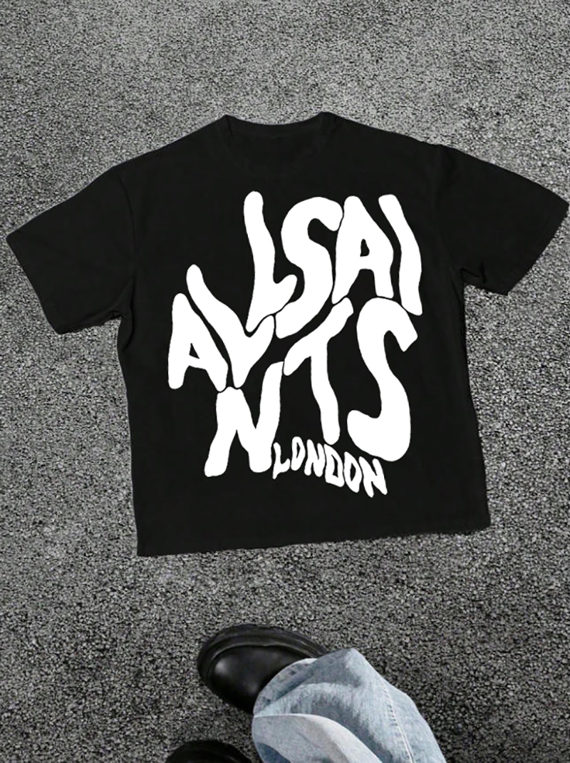 London Elastic Text T-Shirt, B - Summer Clothing London avis et prix